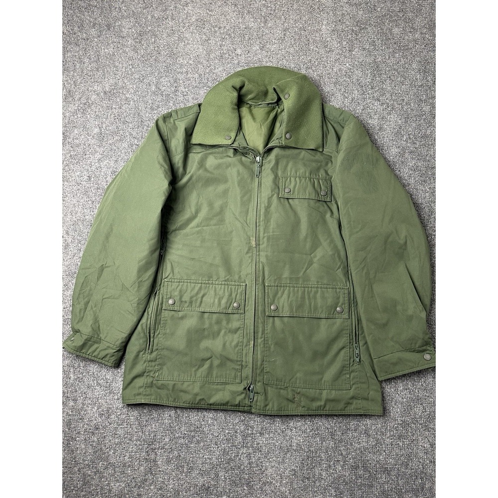 Mens Jacket Gore Tex German Police Olive Military Field Coat, Size 50 XXL